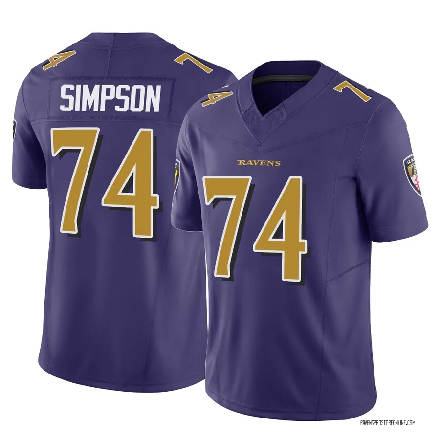 John Simpson Baltimore Ravens Men's Limited Vapor F.U.S.E. Nike Jersey - Purple