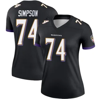 John Simpson Baltimore Ravens Women's Legend Nike Jersey - Black