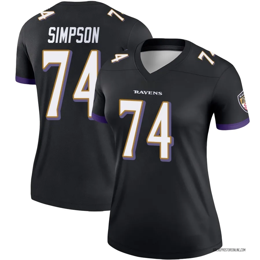 John Simpson Baltimore Ravens Women's Legend Nike Jersey - Black