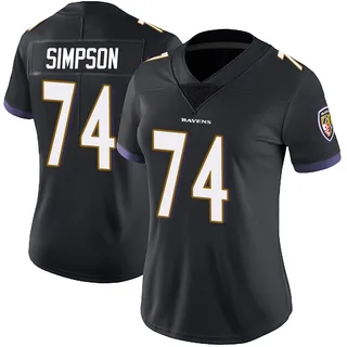 John Simpson Baltimore Ravens Women's Limited Alternate Vapor Untouchable Nike Jersey - Black