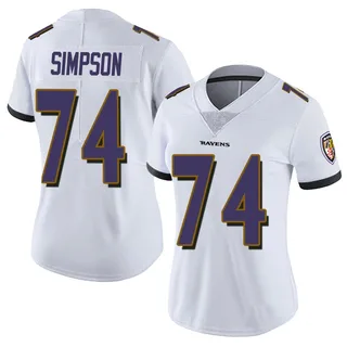 John Simpson Baltimore Ravens Women's Limited Vapor Untouchable Nike Jersey - White