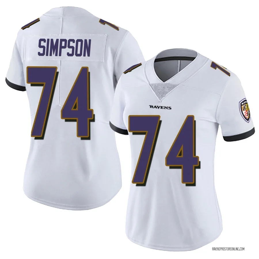 John Simpson Baltimore Ravens Women's Limited Vapor Untouchable Nike Jersey - White