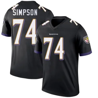 John Simpson Baltimore Ravens Youth Legend Nike Jersey - Black