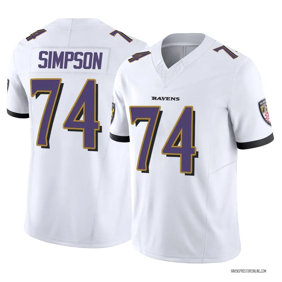 John Simpson Baltimore Ravens Youth Limited Vapor F.U.S.E. Nike Jersey - White
