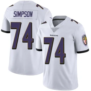 John Simpson Baltimore Ravens Youth Limited Vapor Untouchable Nike Jersey - White