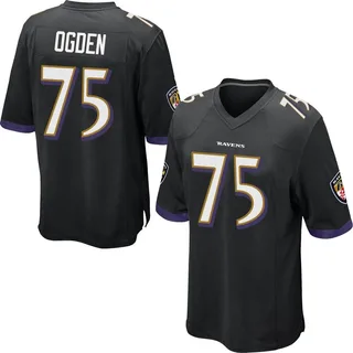 Jonathan Ogden Baltimore Ravens Men's Game Nike Jersey - Black