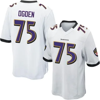 Jonathan Ogden Baltimore Ravens Men's Game Nike Jersey - White