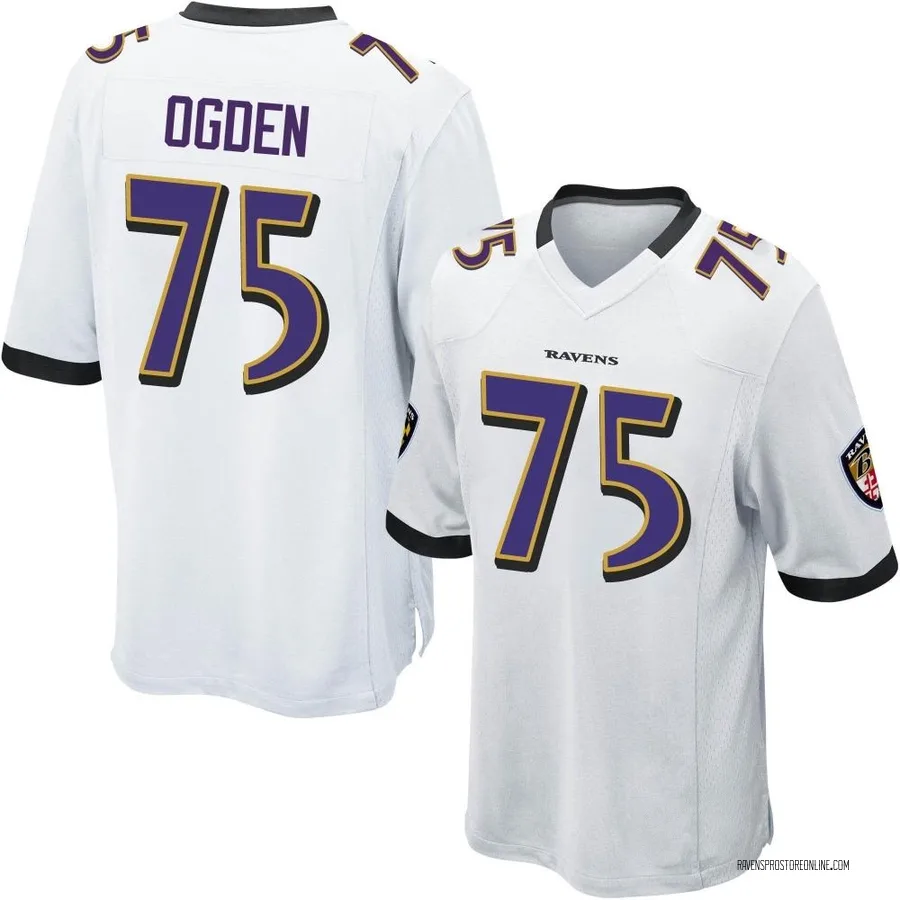 Jonathan Ogden Baltimore Ravens Men's Game Nike Jersey - White