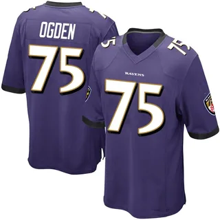 Jonathan Ogden Baltimore Ravens Men's Game Team Color Nike Jersey - Purple