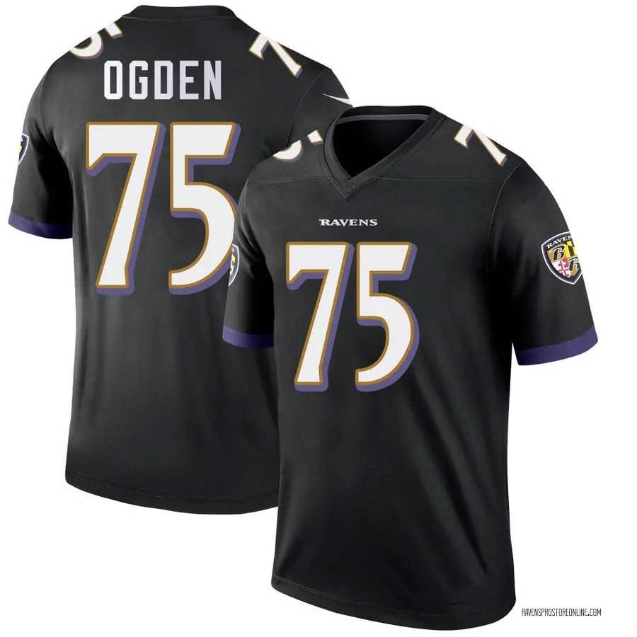 Jonathan Ogden Baltimore Ravens Men's Legend Nike Jersey - Black