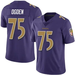 Jonathan Ogden Baltimore Ravens Men's Limited Team Color Vapor Untouchable Nike Jersey - Purple
