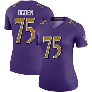 Jonathan Ogden Baltimore Ravens Women's Color Rush Legend Jersey - Purple