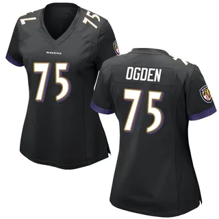 Jonathan Ogden Baltimore Ravens Women's Game Nike Jersey - Black