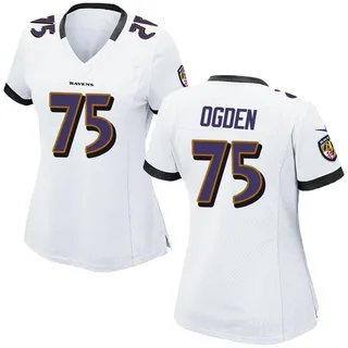Jonathan Ogden Baltimore Ravens Women's Game Nike Jersey - White