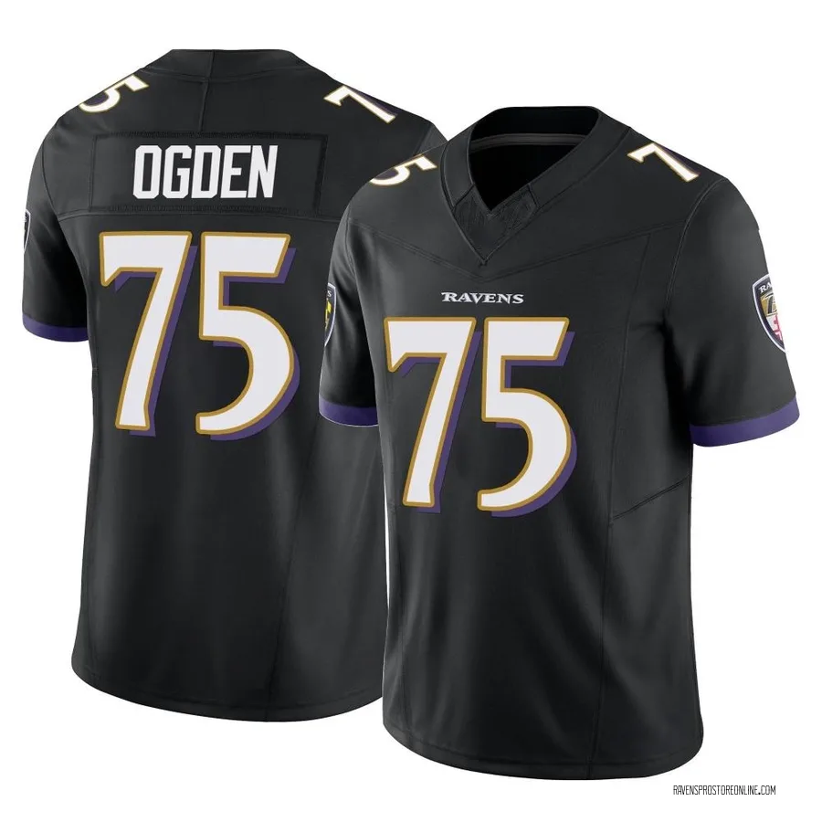 Jonathan Ogden Baltimore Ravens Youth Limited Vapor F.U.S.E. Nike Jersey - Black