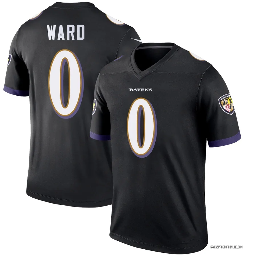 Jonathan Ward Baltimore Ravens Men's Legend Nike Jersey - Black