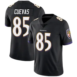 Josh Cuevas Baltimore Ravens Men's Limited Alternate Vapor Untouchable Nike Jersey - Black