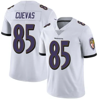 Josh Cuevas Baltimore Ravens Men's Limited Vapor Untouchable Nike Jersey - White