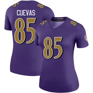 Josh Cuevas Baltimore Ravens Women's Color Rush Legend Nike Jersey - Purple