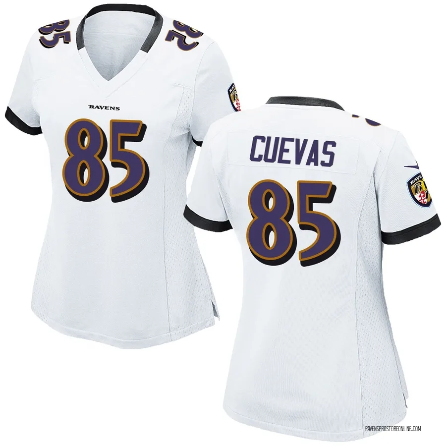 Josh Cuevas Baltimore Ravens Women's Game Nike Jersey - White