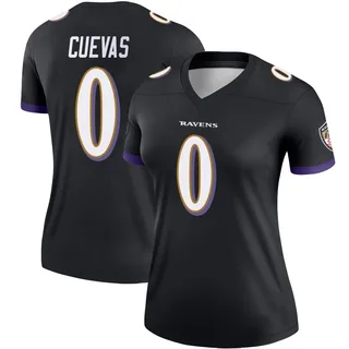 Josh Cuevas Baltimore Ravens Women's Legend Nike Jersey - Black