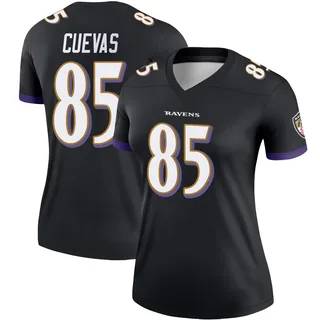 Josh Cuevas Baltimore Ravens Women's Legend Nike Jersey - Black