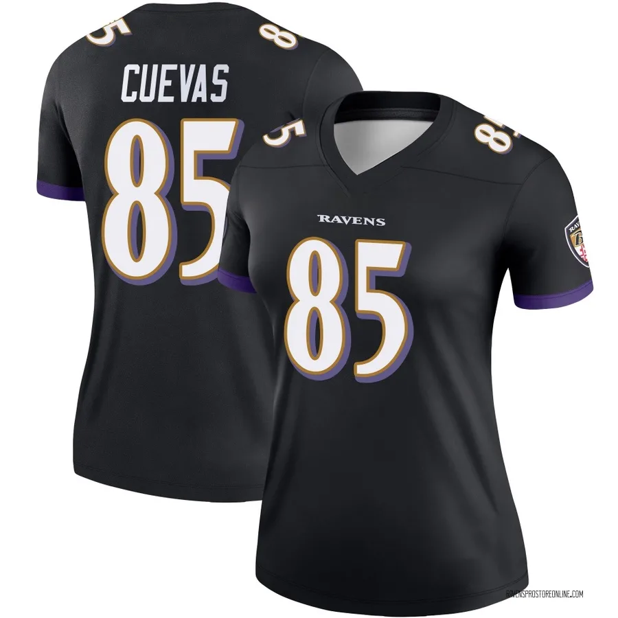 Josh Cuevas Baltimore Ravens Women's Legend Nike Jersey - Black