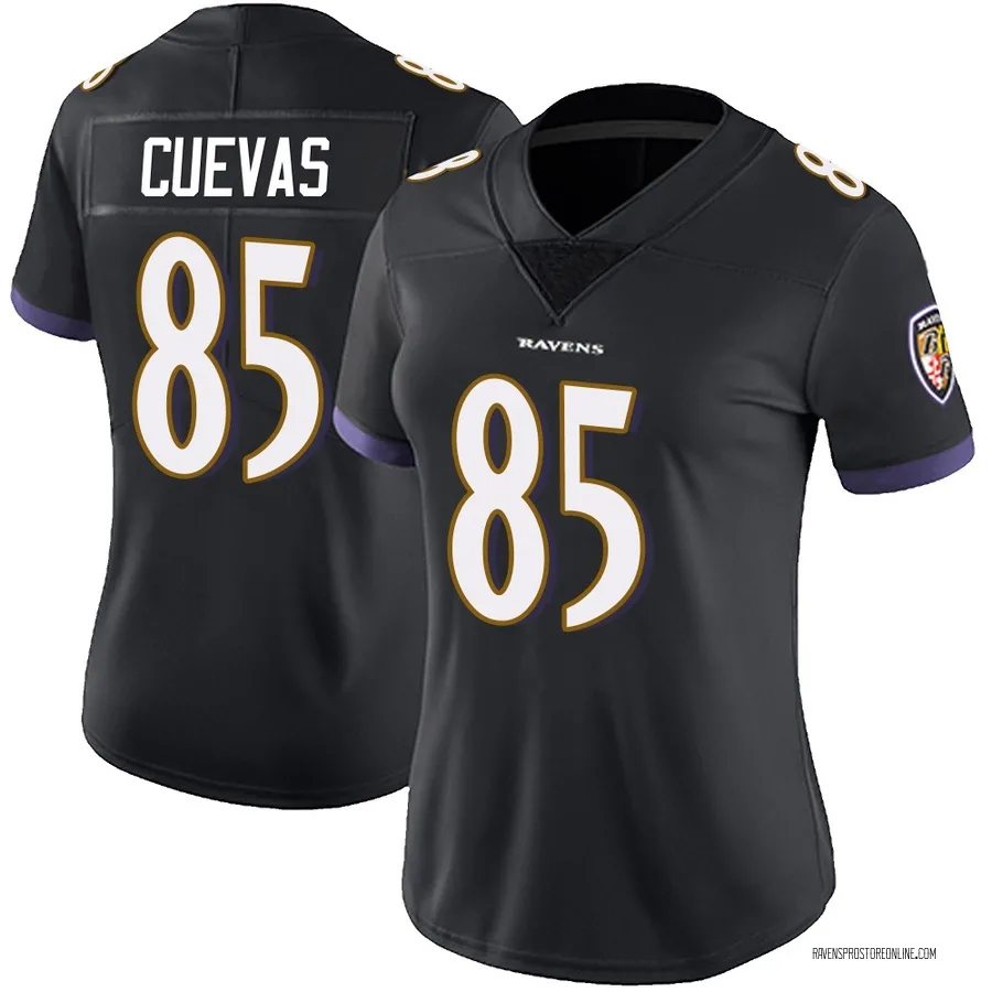 Josh Cuevas Baltimore Ravens Women's Limited Alternate Vapor Untouchable Nike Jersey - Black
