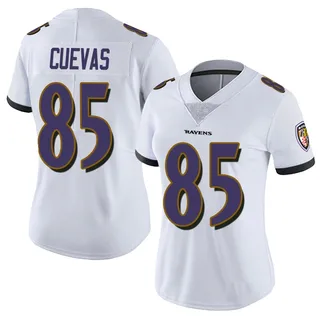 Josh Cuevas Baltimore Ravens Women's Limited Vapor Untouchable Nike Jersey - White