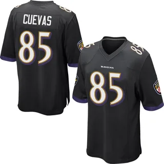 Josh Cuevas Baltimore Ravens Youth Game Nike Jersey - Black