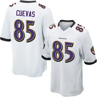 Josh Cuevas Baltimore Ravens Youth Game Nike Jersey - White