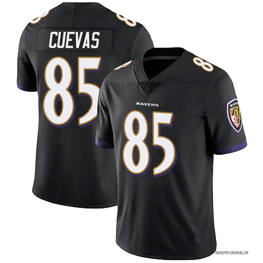 Josh Cuevas Baltimore Ravens Youth Limited Alternate Vapor Untouchable Nike Jersey - Black