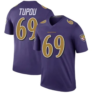 Josh Tupou Baltimore Ravens Men's Color Rush Legend Nike Jersey - Purple