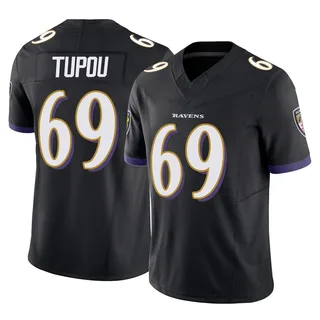 Josh Tupou Baltimore Ravens Men's Limited Vapor F.U.S.E. Nike Jersey - Black