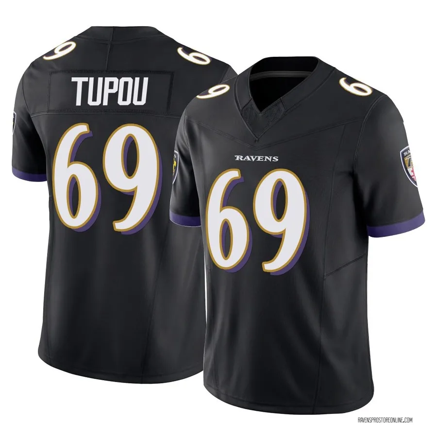 Josh Tupou Baltimore Ravens Men's Limited Vapor F.U.S.E. Nike Jersey - Black