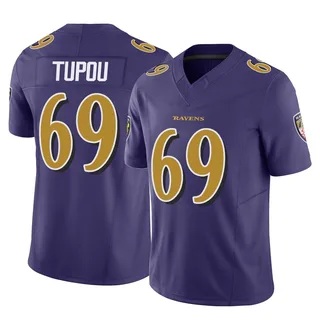 Josh Tupou Baltimore Ravens Men's Limited Vapor F.U.S.E. Nike Jersey - Purple