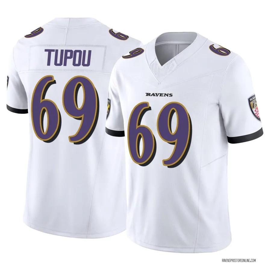 Josh Tupou Baltimore Ravens Men's Limited Vapor F.U.S.E. Nike Jersey - White