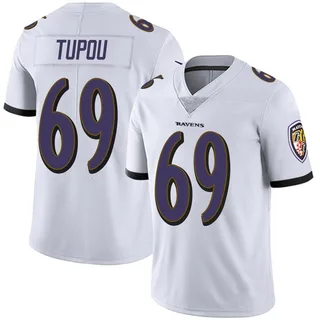 Josh Tupou Baltimore Ravens Men's Limited Vapor Untouchable Nike Jersey - White