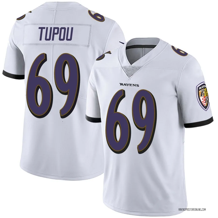 Josh Tupou Baltimore Ravens Men's Limited Vapor Untouchable Nike Jersey - White