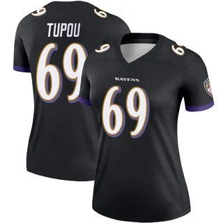 Josh Tupou Baltimore Ravens Women's Legend Nike Jersey - Black