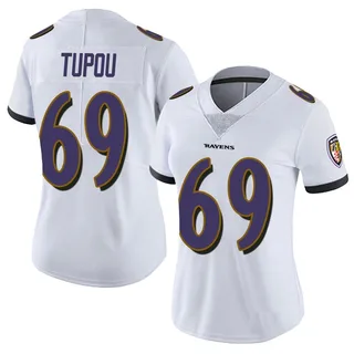 Josh Tupou Baltimore Ravens Women's Limited Vapor Untouchable Nike Jersey - White
