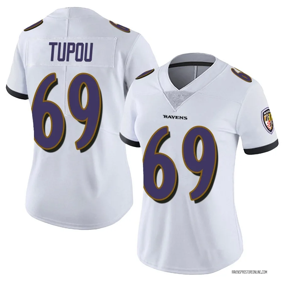 Josh Tupou Baltimore Ravens Women's Limited Vapor Untouchable Nike Jersey - White