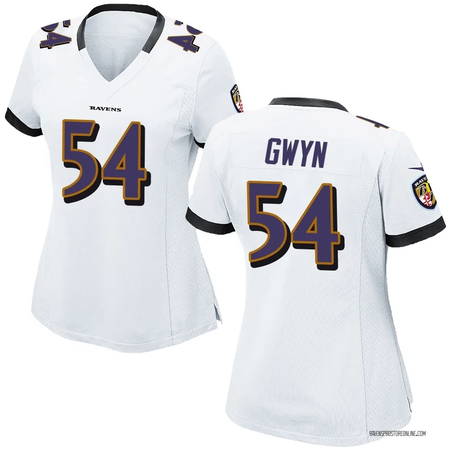 Jovaughn Gwyn Baltimore Ravens Women's Game Nike Jersey - White