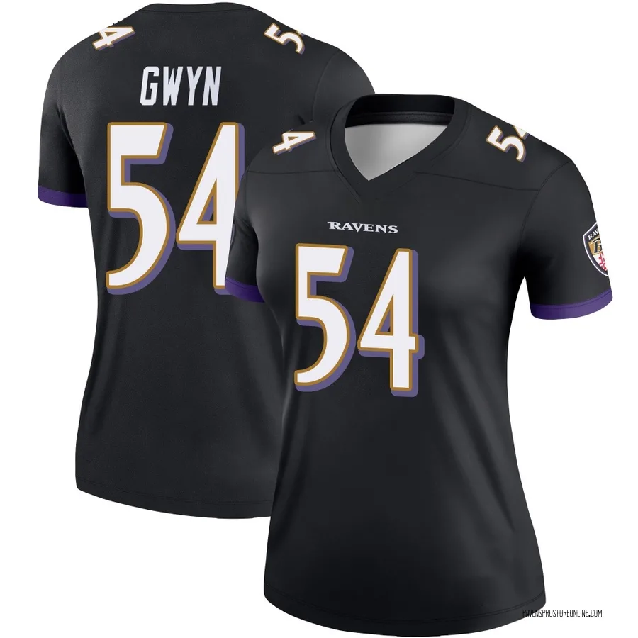 Jovaughn Gwyn Baltimore Ravens Women's Legend Nike Jersey - Black