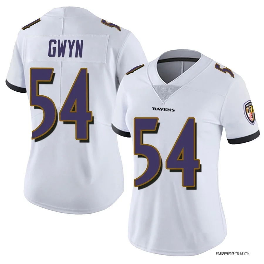 Jovaughn Gwyn Baltimore Ravens Women's Limited Vapor Untouchable Nike Jersey - White
