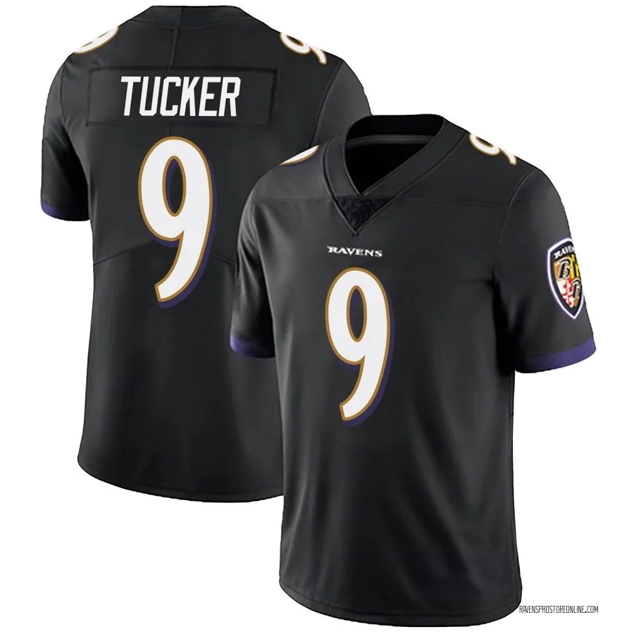 Justin Tucker Baltimore Ravens Men's Limited Alternate Vapor Untouchable Nike Jersey - Black