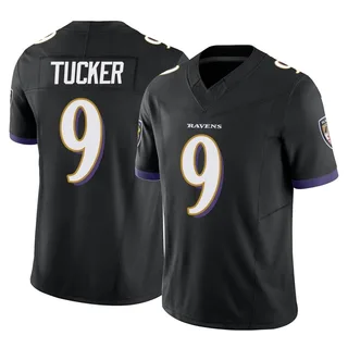 Justin Tucker Baltimore Ravens Men's Limited Vapor F.U.S.E. Nike Jersey - Black