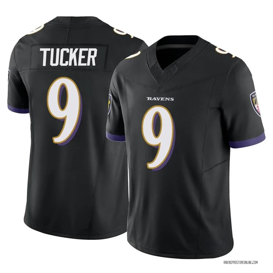 Justin Tucker Baltimore Ravens Men's Limited Vapor F.U.S.E. Nike Jersey - Black