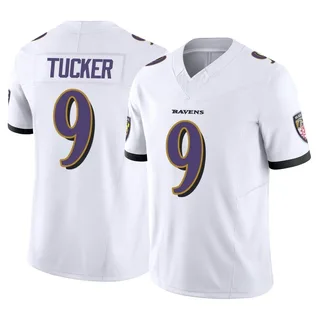 Justin Tucker Baltimore Ravens Men's Limited Vapor F.U.S.E. Nike Jersey - White