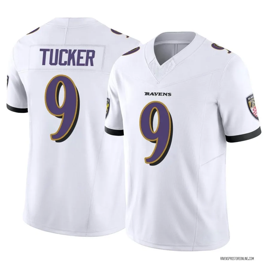 Justin Tucker Baltimore Ravens Men's Limited Vapor F.U.S.E. Nike Jersey - White